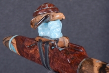 Honduran Rosewood Burl Native American Flute, Minor, Mid A-4, #U4E (6)